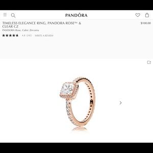 Rose Gold Pandora Ring